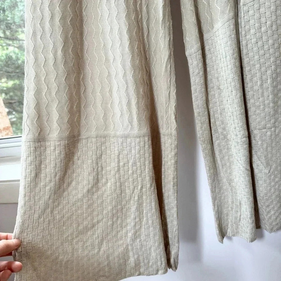 New Free People Anita Set Two Piece Sweater Set Knit Wide Leg Pants Crop Top - Picture 14 of 17